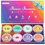 Shower Steamers Aromatherapy - POPCHOSE 8 Pack Gifts for Women, Mom, Men, Self Care Shower Bombs with Natural Essential Oil, Relaxation Stress Relief Home Spa Birthday Gift Stocking Stuffers