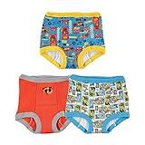 Disney Toddler Boys' Pixar Potty Training Pants with Cars, Toy Story, Nemo & More with Chart & Stickers in Sizes 2T, 3T and 4T, 3-Pack