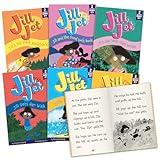 Junior Learning Jill Jet Decodable Reader Chapter Books, Boxed Set, 12 Decodable Stories in 6 Books, Grades 1-3,Science of Reading Program