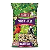 Kaytee Wild Bird Food Nut & Fruit Seed Blend For Cardinals, Chickadees, Nuthatches, Woodpeckers and Other Colorful Songbirds, 5 Pounds