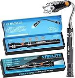 VIBELITE Extendable Magnetic Flashlight with Telescoping Magnet Pickup Tool-Cool Gadgets Gifts Idea & Birthday for Men, Husband,Dad,Father,Mechanic,Tech,Handyman,Him Women