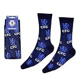 Chelsea FC Football Crest Socks Adults 8-11