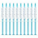 EZGO 10 Pack Teeth Whitening Gel Refills 22% Bleaching Gel, No Sensitive Teeth Whitener, Great for Sensitive Tooth Whitening, Carbamide Peroxide Teeth Whitening Gel, Mint Flavor (10X 3ML)