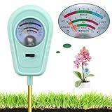 3-in-1 Soil Test Kit, Soil Moisture Meter/Soil ph Meter/Fertility Soil Tester, Soil Hygrometer for Garden, Farm, Plant, Outdoor, Indoor, Lawn Care Moisture Meter for Hous Plants (No Battery Needed)