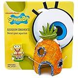 Penn-Plax Spongebob and Pineapple House Aquarium Ornament | 2 Piece Set | Great for Fresh or alt Water Tanks