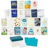 Hallmark All Occasion Cards Assortment—48 Cards and Envelopes with Card Organizer Box (Polka Dots)