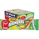 Airheads Xtremes Belts, Halloween Trick or Treat Sweetly Sour Candy, Rainbow Berry Flavor, Individually Wrapped Bulk Candy for Adults & Kids, Movie Theater, Party, Non-Melting, 3 oz (Pack of 12)