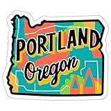 Portland Oregon Sticker Travel Outdoors Decal Vinyl Small Waterproof for Water Bottle Mug Passport Book Scrapbook Notebook Laptop Tumbler Skateboard Computer Phone Size 4" Funny Gift ID44990