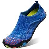 L-RUN Men Summer Swim Shoes Athletic Beach Pool Shoes Outdoor Blue M US (Women 8.5, Men 7)=EU39