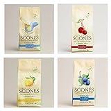 Sticky Fingers Scone Mix Variety Pack of 4 (Original, Wild Blueberry, Tart Cherry, and Lemon Poppy Seed) 15 Oz. Each