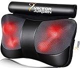 VIKTOR JURGEN Christmas Back Massager Gifts, Shiatsu Kneading Massager for Neck and Shoulder, Massage Pillow with Heat Relaxation Gifts for Women/Men/Dad/Mom//Mothers Day/Fathers Day/Valentine's Day