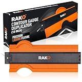 RAK Contour Gauge - Birthday Day Gifts for Dad - 10 Inch Edge Profile Measuring Tool with Lock - Adjustable Irregular Shape Outline of Flooring, Laying Tile, Woodwork, Construction