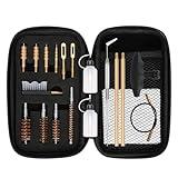 BOOSTEADY Universal Handgun Cleaning kit .22,.357,.38,9mm,.45 Caliber Pistol Cleaning Kit Bronze Bore Brush and Brass Jag Adapter