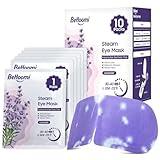 BeHoomi Steam Eye Mask, 10 Packs Heated Eye Mask, Self Heating Disposable SPA Warm Compress for Eyes Sleep Mask, Soothing Moist Heat Eye Masks, Travel Essentials & Relaxation Gifts (Lavender Scent)