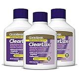 GoodSense Polyethylene Glycol 3350 Powder for Solution, Osmotic Laxative, Softens Stool, Relieves Occasional Constipation, 17.9 Ounce (Pack of 3)