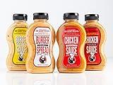 Todd Wilbur's Top Secret Recipes Sauces Variety Pack - Burger Special Sauce, Burger Secret Spread, Chicken Sandwich Sauce, Chicken Tender Sauce - For Famous Restaurant Flavor at Home - Pack of 4