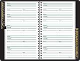 AT-A-GLANCE Telephone / Address Book, Large Print, 500 Entries, 8.38 x 5.38 Inches, Black (80LP1105,Small)