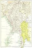 Burma Myanmar Map Journal: Vintage Map Notebook