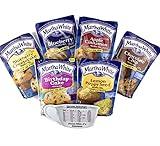 Martha Muffin Mix Variety Pack of 6 Flavors - Blueberry, Birthday Cake, Lemon Poppy Seed, Chocolate Chip, Apple Cinnamon, Blueberry Cheesecake (1 of Each) with Miss J’s Handy Kitchen Measurements Chart - Bundle of 7!