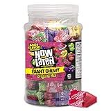 Now and Later Giant Chewy Original Mix Candy, Mixed Fruit Chew Candy, 38 Ounce Tub