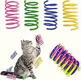 AGYM Cat Toys, 30 Pack Cat Spring Toys for Indoor Cats, Colorful & Durable Plastic Spring Coils Attract Cats to Swat, Bite, Hunt, Interactive Toys for Cats and Kittens