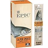 EPIC Smoked Salmon Strips, Wild Caught, Paleo Friendly, 20 ct, 0.8oz Strips