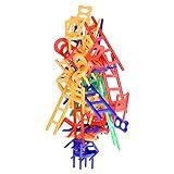 WEofferwhatYOUwant Chairs and Ladders Family Game - Stacking Balance Game. 44 Individual Pieces