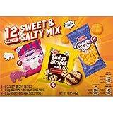 Keebler Sweet & Salty Mix, Keebler Fudge Stripes, Mother's Circus Animals, Utz Mini Cheese Balls, 1 Oz. (Pack of 12)