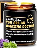 Doctor Candle, Doctor Gifts, Unique Gifts for Doctors, Ideal Doctor Gifts for Men and Women, Doctor Graduation Gifts, Gifts for Medical Students, Medical School Gifts, Birthday, Christmas, Gift-Ready