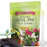 Soil pH Paper Test Kit – 50 Tester Strips (3.5-9 Range) – Use for Testing Garden Home Lawn Grass Vegetable Gardening Dirt Yard Compost Outdoor and Indoor Plants…