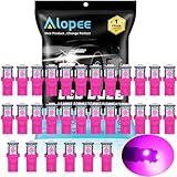 Alopee 30 Pack 194 Light Bulb Perple 2825 Bulb, 193 Led Bulb DC 12V 5050 5SMD Replacement for T10 158 168 198 W5W 2825 Car License Plate Lights Door Lights Courtesy Step Lights