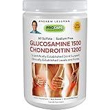 ANDREW LESSMAN Glucosamine 1500 Chondroitin 1200-180 Servings Bulk Powder – 100% Sulfate Form, Research Established Ingredients and Levels for Support of Healthy Joint Tissue. Highly Soluble Powder