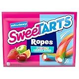 SweeTARTS Ropes, Candy, Twisted Rainbow Punch, Soft and Chewy, 9 oz