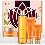 DOCER Gifts for Women, Birthday Gifts for Women 4-Piece Passion Tango Spa Gift Baskets, Body and Bath Works with Body Wash/Lotion Body/Hand Cream, Holiday Birthday Teacher Appreciation Gifts for Her