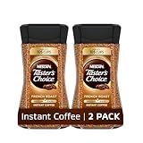 NESCAFÉ Taster's Choice Instant Coffee, Dark Roast, French Roast, 2 Jars (7 Oz Each)