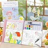 Paint with Water Books for Kids, Travel Coloring Books for Toddlers, Art & Crafts Gifts, Painting Kit for Adult, Beginner Watercolor, DIY Kit Watercolor, Drawing Fun for Boys Girls Age+