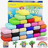 Ixiaoyoo Air Dry Clay, Modelling Clay for Kids, 30 Colors DIY Molding Magic Clay for with Tools, Soft & Non-Sticky, Toys Gifts for Age 3 4 5 6 7 8+ Years Old Boys Girls Kids