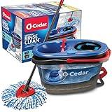 O-Cedar EasyWring RinseClean Microfiber Spin Mop & Bucket Floor Cleaning System, Grey