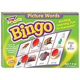 Trend Enterprises: Picture Words Bingo Game, Exciting Way for Everyone to Learn, Play 6 Different Ways, Perfect for Classrooms and at Home, 2 to 36 Players, for Ages 5 and Up