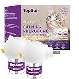 TopSum Cat Pheromones Calming Diffuser: Premium Pheromone Diffuser for Cats - Cat Pheromones Diffuser - Cat Calming Diffuser - Cat Calming Pheromone Diffuser, 2 Pack (S Purple)