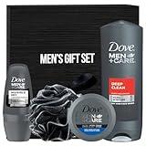 Men+Care Essentials Father's Day Gift Set for Men, Includes Invisible Dry Deodorant, Ultra Hydra Cream, Deep Clean Body Wash and Loofah in Mens Gift Box, For Boyfriend, Him, Father, Man