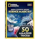 NATIONAL GEOGRAPHIC Science Magic Kit – Science Kit for Kids with 50 Unique Experiments and Magic Tricks, Chemistry Set and STEM Project, A Great Gift for Boys and Girls (Amazon Exclusive)