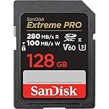 SanDisk 128GB Extreme PRO SDXC UHS-II Memory Card - C10, U3, V60, 6K, 4K UHD, SD Card - SDSDXEP-128G-GN4IN