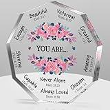 LuoHere Christian Gifts for Women Birthday Inspiration Religious Gifts Spiritual Gifts Catholic Gifts for Women Her Mom Friends Female Coworker Sister Christian Decorative Signs Plaques