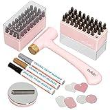 iodido Metal Stamping Kit for Jewelry Making – 83pcs Complete Jewelry Stamping Kit with 3mm Metal Stamps & Metal Stamping Tools, Ideal for DIY Crafts, Hand Stamped Jewelry, Bracelet & Ring Stamping