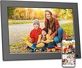 WiFi Digital Photo Frame 10.1"-Picture-Frame - 32GB Digital Frame, 1280*800 Pixels IPS Touch Screen, Auto-Rotate, Motion Sensor, Share Photos Video via App Email, Free Cloud Storage, Gift for Dad Mom