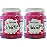 Maraschino Cherries with Stems, 74 Ounce Jar (Pack of 2, Total of 148 Oz)