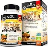 Turmeric Curcumin with Black Pepper Extract 1500mg - High Absorption Ultra Potent Turmeric Supplement with 95% Curcuminoids and BioPerine - Non GMO Turmeric Capsules for Joint Support - 180 Capsules