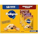 PEDIGREE CHOICE CUTS in Gravy Adult Soft Wet Meaty Dog Food Variety Pack, (18) 3.5 oz. Pouches