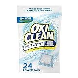 OxiClean White Revive Laundry Whitener and Stain Remover Power Paks, 24 Count